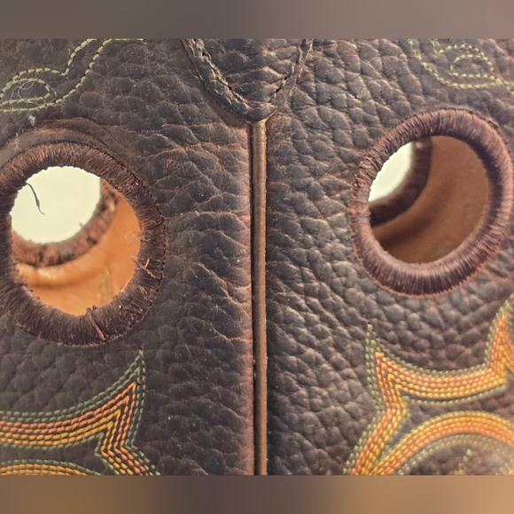 Justin Stampede Western Leather Cowboy Boots Style 2523 Men's Size 8.5D - Picture 11 of 13